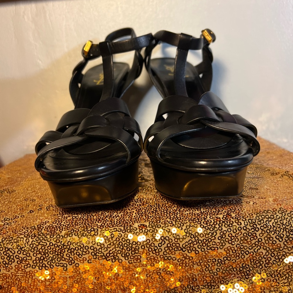 SAINT LAURENT
Tribute woven leather platform sandals size 40 (W) US 10 - Picture 3 of 17